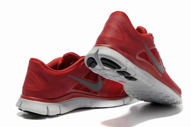 Hot Nike Free5.0 Men Shoes Gray/Red